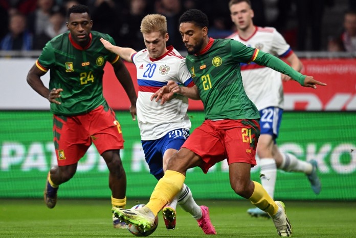Сборная России по футболу одержала победу над Камеруном в товарищеском матче