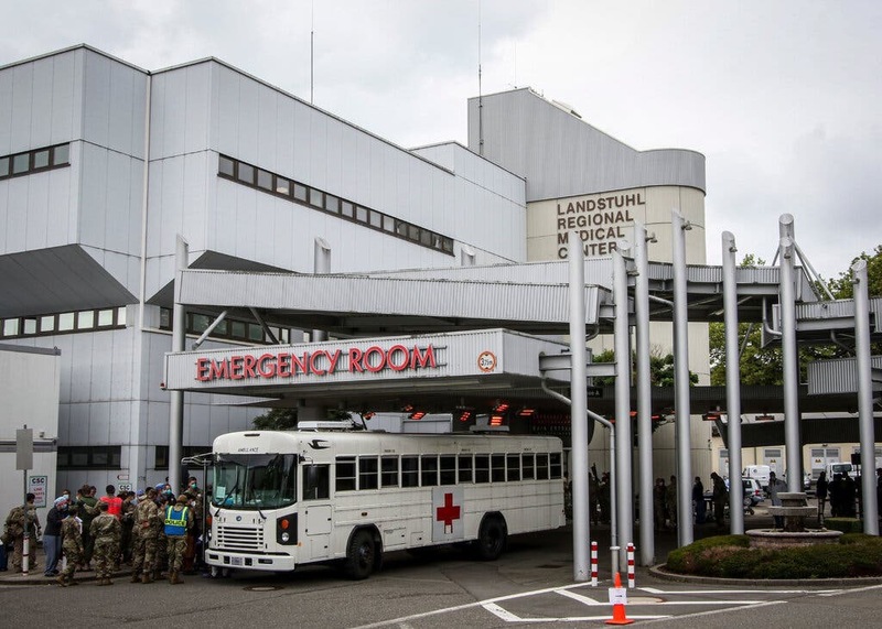 Американский госпиталь в Германии лечит раненых военных из Украины
